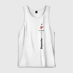 Майка мужская хлопок Depeche Mode - Роза Violator, цвет: белый