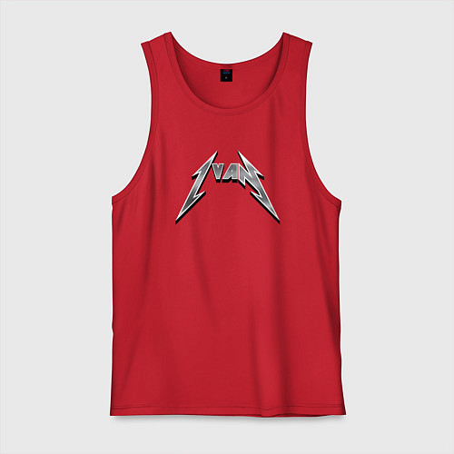 Мужская майка Иван в стиле группы Металлика / Красный – фото 1