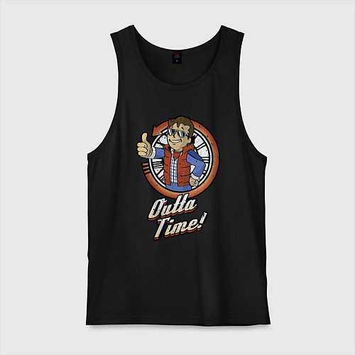 Мужская майка Vault future / Черный – фото 1