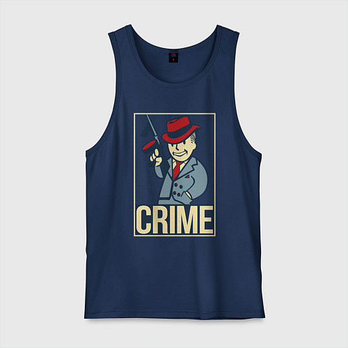 Мужская майка Vault crime / Тёмно-синий – фото 1