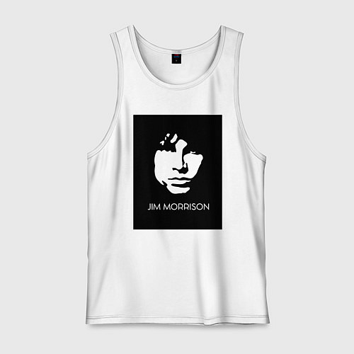 Мужская майка Jim Morrison in bw / Белый – фото 1