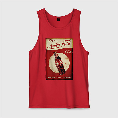 Мужская майка Nuka cola price / Красный – фото 1