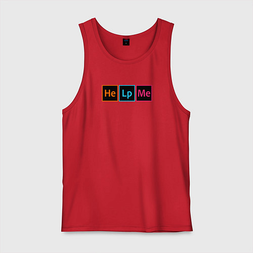 Мужская майка Дизайнер - помогите мне / Красный – фото 1