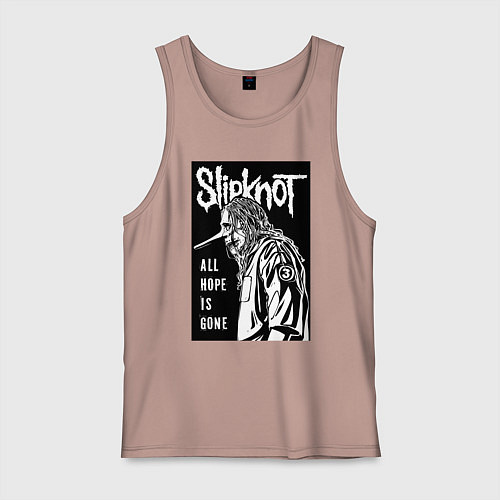 Мужская майка Slipknot - hope is gone / Пыльно-розовый – фото 1