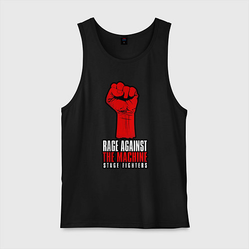Мужская майка Rage against the machine - fist / Черный – фото 1