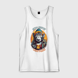 Мужская майка С пивом я умнею