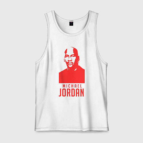 Мужская майка Jordan in red / Белый – фото 1