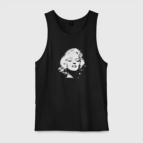Мужская майка Tribute to Marilyn Monroe / Черный – фото 1