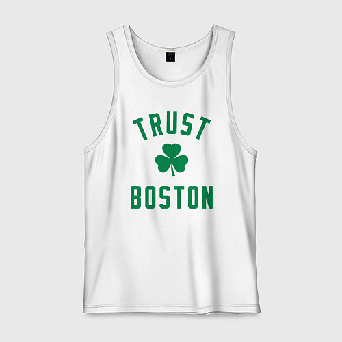 Мужская майка Верю в Бостон / Белый – фото 1