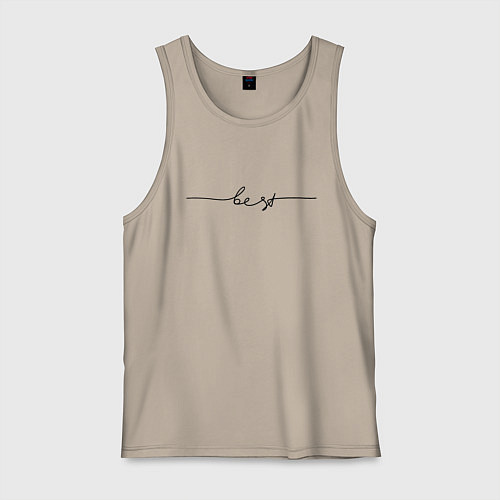 Мужская майка Бест линия / Миндальный – фото 1