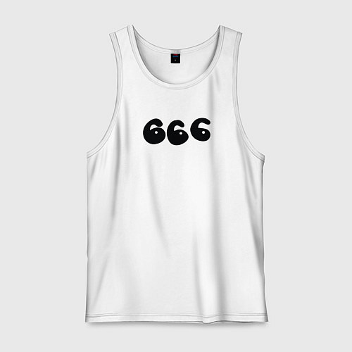 Мужская майка Три шестерки / Белый – фото 1