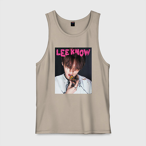 Мужская майка Lee Know Rock Star Stray Kids / Миндальный – фото 1