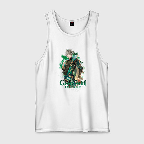 Мужская майка Аль-Хайтам с книгами / Белый – фото 1