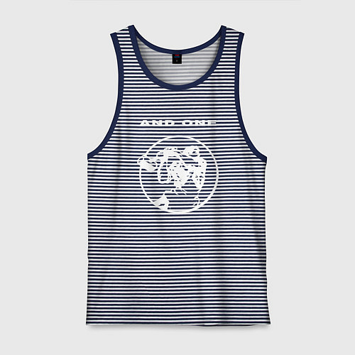 Мужская майка And One synthpop band / Синяя тельняшка – фото 1