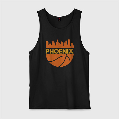 Мужская майка Phoenix basketball city / Черный – фото 1