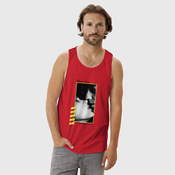 Майка мужская хлопок Depeche Mode a question of lust, цвет: красный — фото 2