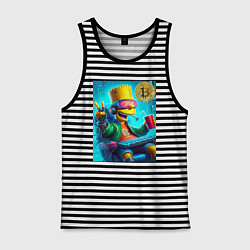 Мужская майка Барт Симпсон владелец биткоина