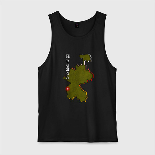 Мужская майка Осетия Квайса / Черный – фото 1