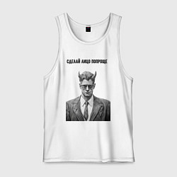 Мужская майка Лицо попроще