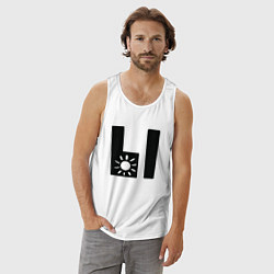 Майка мужская хлопок Мы одно целое семейная, цвет: белый — фото 2