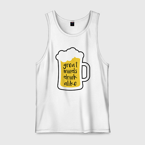 Мужская майка Drink alike / Белый – фото 1