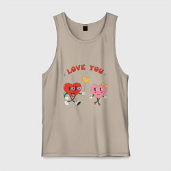 Мужская майка Люблю тебя