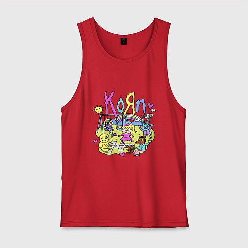 Мужская майка Korn - childs / Красный – фото 1