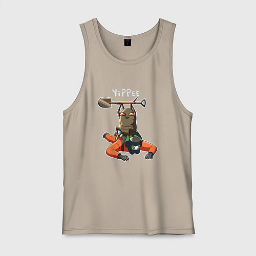 Мужская майка Lethal Company: Bug Winner / Миндальный – фото 1