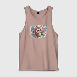 Мужская майка Маленький ленивец