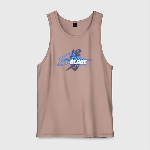 Мужская майка Stellar blade logo / Пыльно-розовый – фото 1