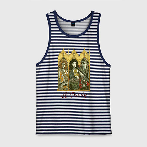Мужская майка St trinity / Синяя тельняшка – фото 1