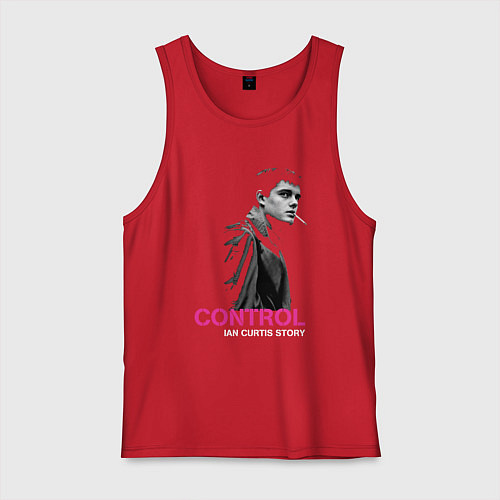 Мужская майка Joy Division - Control film / Красный – фото 1