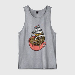 Мужская майка Кофейный корабль