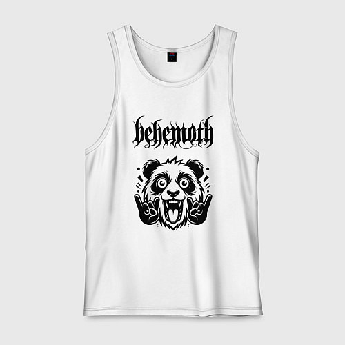 Мужская майка Behemoth - rock panda / Белый – фото 1