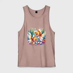 Мужская майка Золотые рыбки в подводном мире