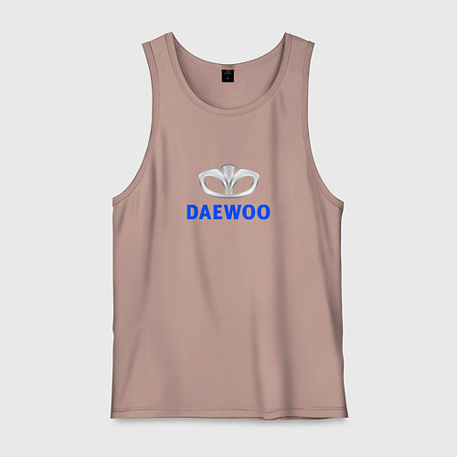 Мужская майка Daewoo sport auto logo / Пыльно-розовый – фото 1