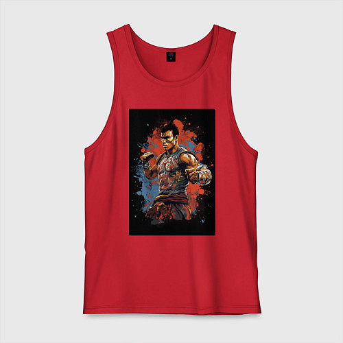 Мужская майка Тайский боец / Красный – фото 1