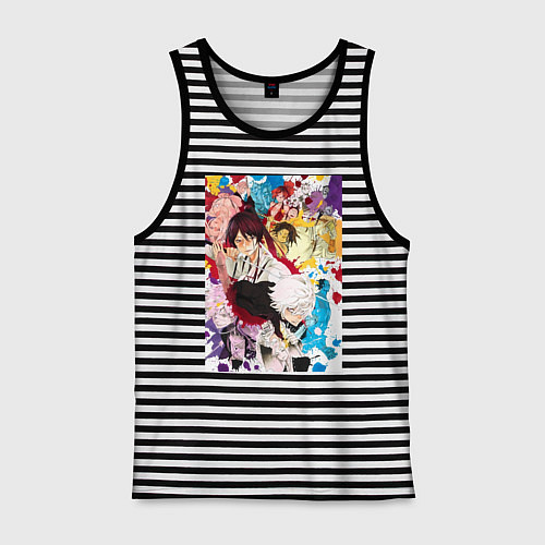 Мужская майка Адский рай Габимару Синоби / Черная тельняшка – фото 1