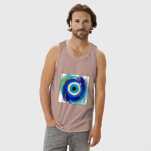 Мужская майка На удачу / Пыльно-розовый – фото 3