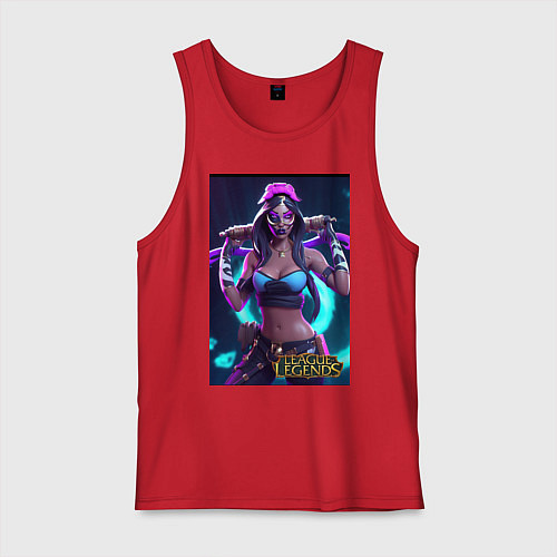 Мужская майка League of Legends Akali Kda / Красный – фото 1