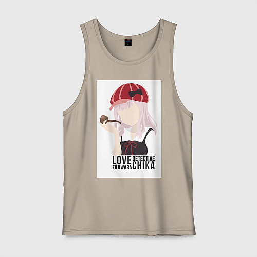 Мужская майка Госпожа Кагуя Тика Фудзивара / Миндальный – фото 1