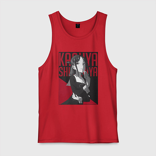 Мужская майка Кагуя Синомия вице-президент школьного совета / Красный – фото 1