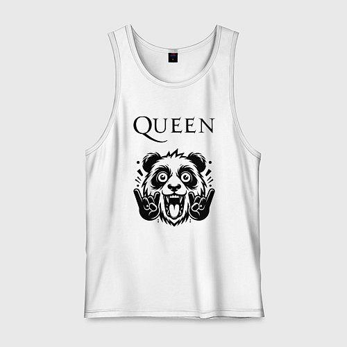Мужская майка Queen - rock panda / Белый – фото 1
