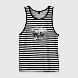 Майка мужская хлопок Depeche Mode - Memento mori ghosts again, цвет: черная тельняшка