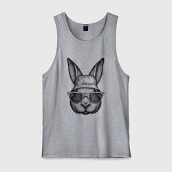 Мужская майка Зайка-хипстер