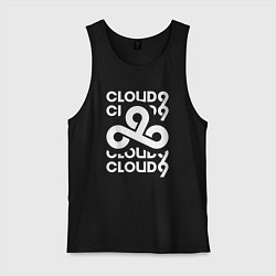 Майка мужская хлопок Cloud9 - in logo, цвет: черный