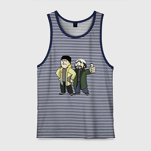 Мужская майка Vault Jay and silent Bob / Синяя тельняшка – фото 1