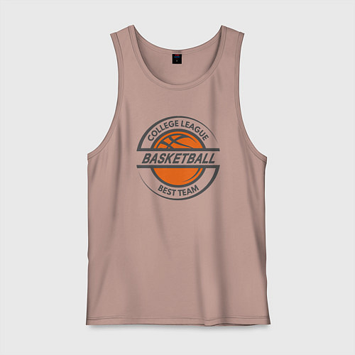 Мужская майка Basketball best team / Пыльно-розовый – фото 1