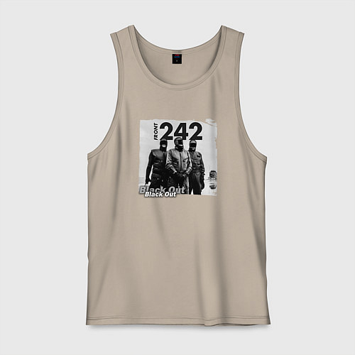 Мужская майка Front-242 - A band on tour / Миндальный – фото 1