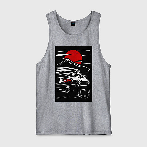 Мужская майка Мазда mx5 miata / Меланж – фото 1